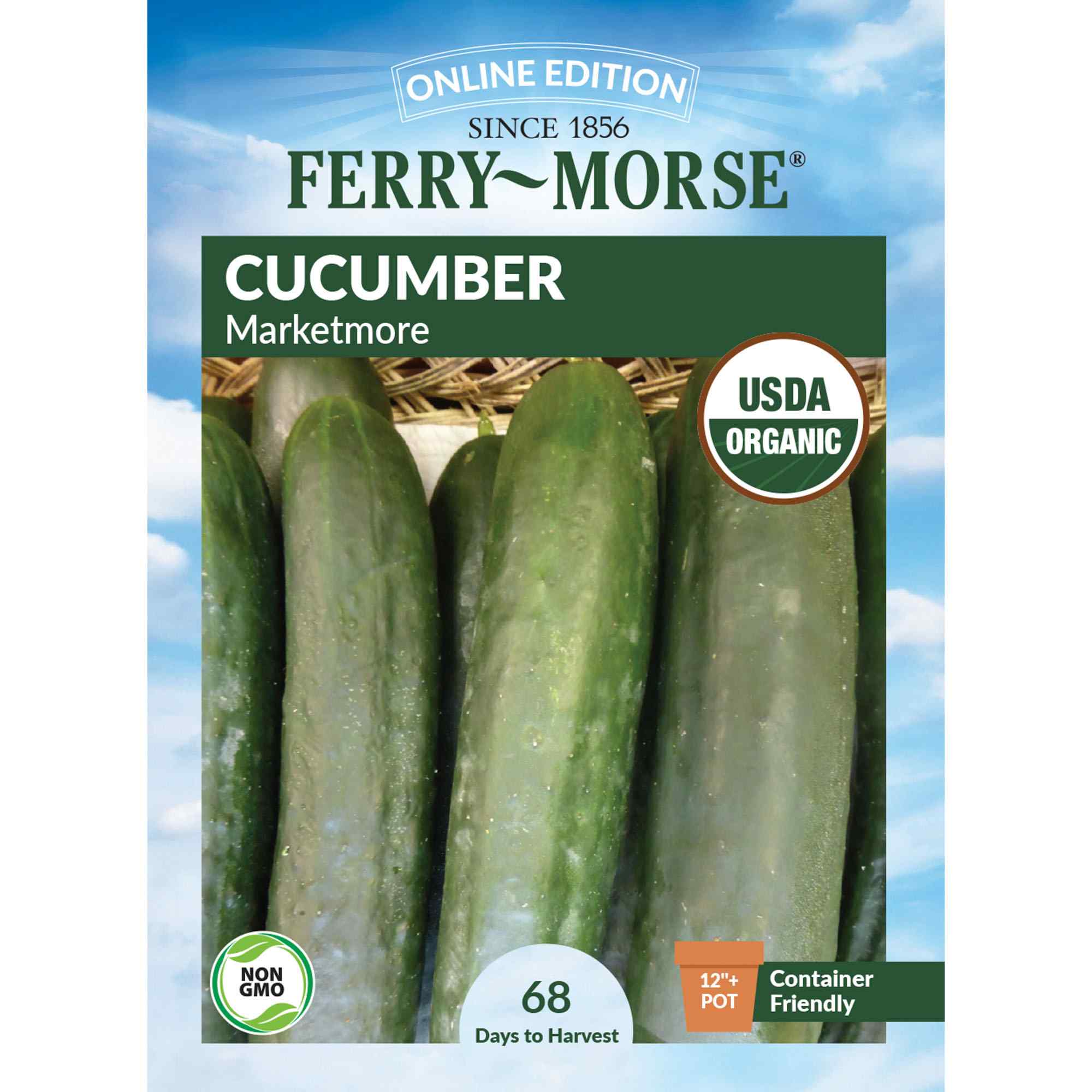 Ferry-Morse cucumber marketmore seed packet